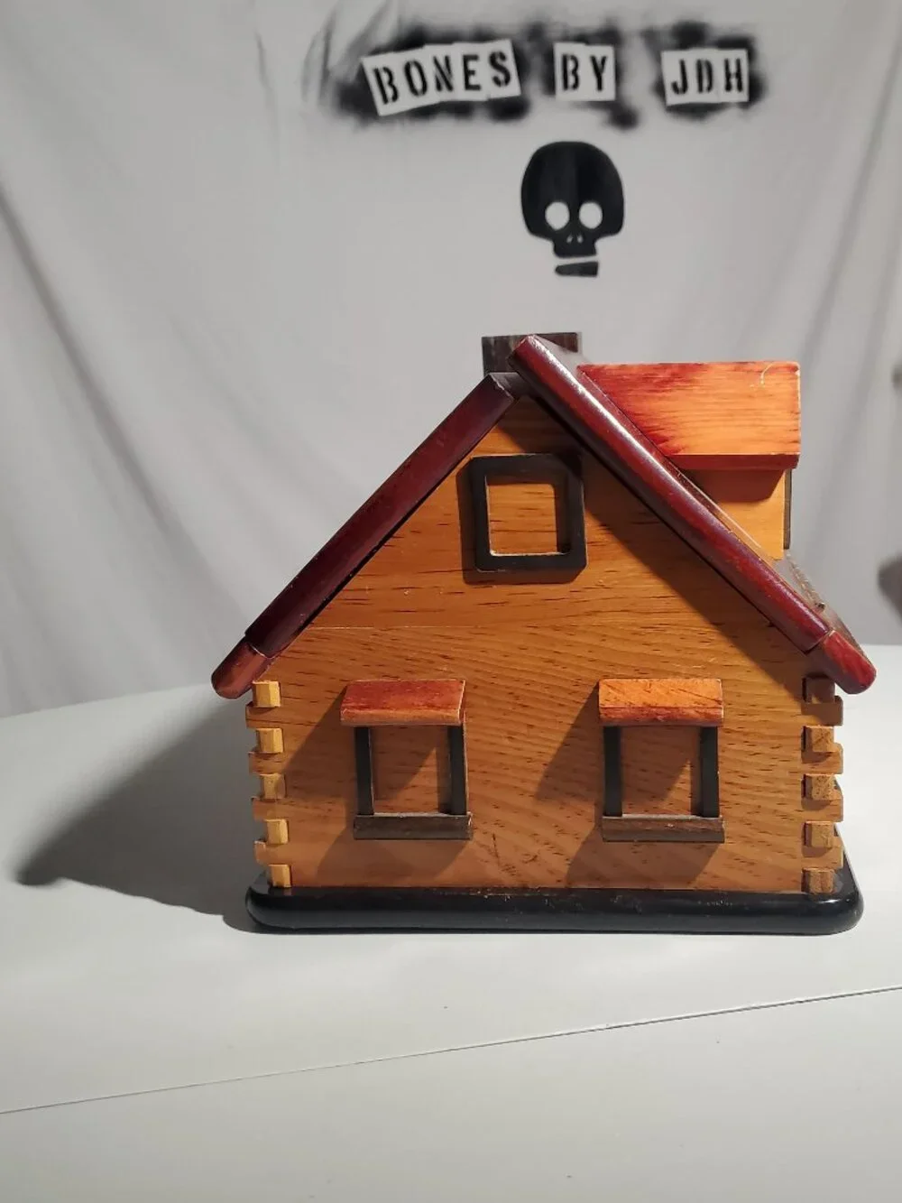 Wood House Jewelry Box - shipping included